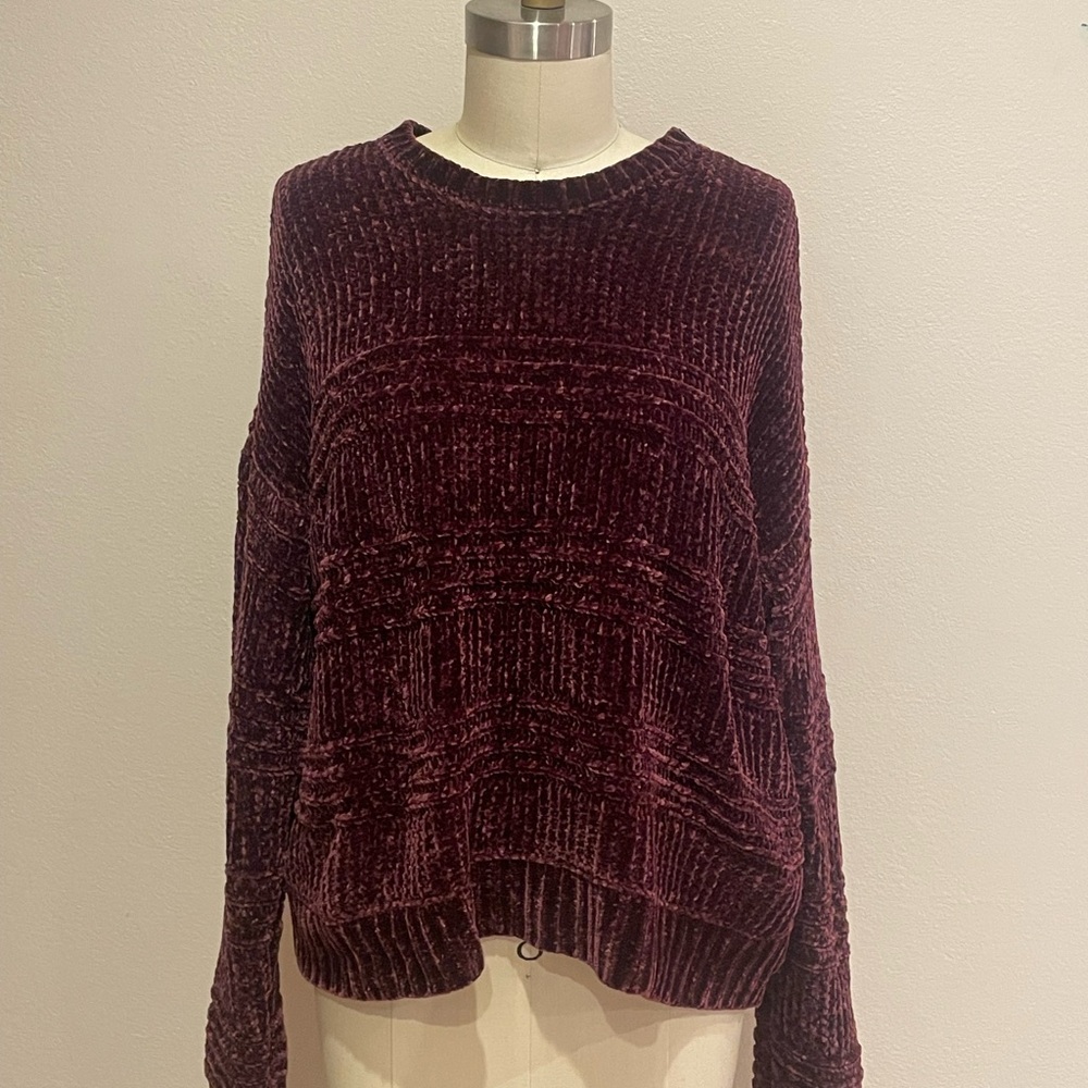 Plush Burgundy Sweater